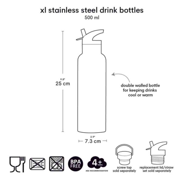 Gourde isotherme licorne 500 ml – Image 3