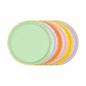 Assiettes colorées