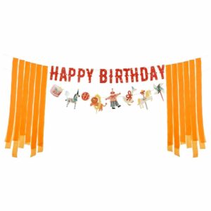 Bannière Happy Birthday Cirque