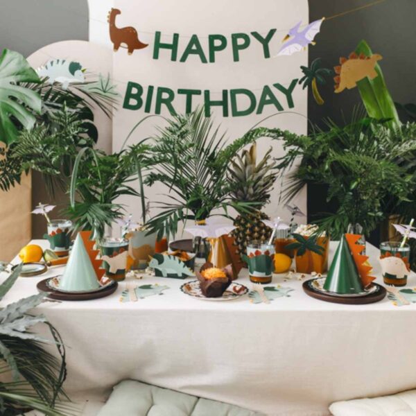Bannière Happy Birthday Dinosaure – Image 3