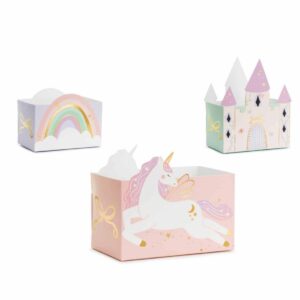 Boîtes à snacks Château et Licornes