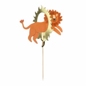 Cake topper lion de cirque