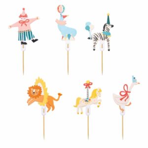 Cupcake toppers Cirque