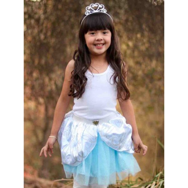 Jupe drapée cendrillon avec couronne 4-6 ans – Image 2