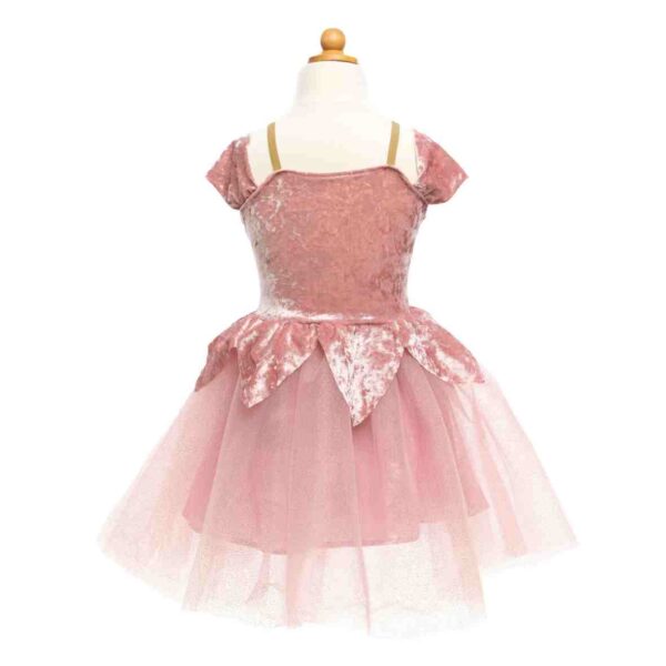 Robe ballerine brodée vieux rose – Image 3