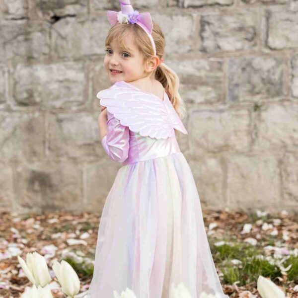Robe licorne mi-longue avec ailes et serre-tête – Image 4